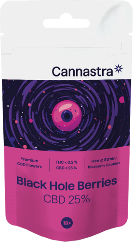 CBD Flowers Black Hole Berries, CBD 25 % - Összeg (g): 10