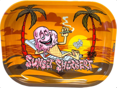 Rolling Tray with Storage, Sunset Sherbet