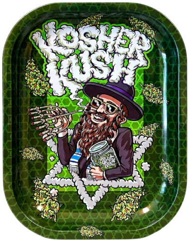 Rolling Tray with Storage, Kosher Kush