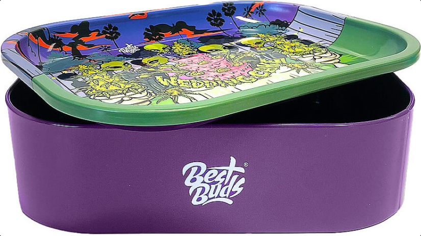 Rolling Tray with Storage, Wedding Cake