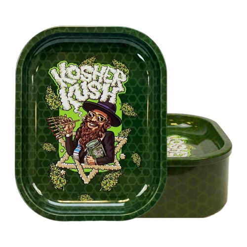 Rolling Tray with Storage, Kosher Kush