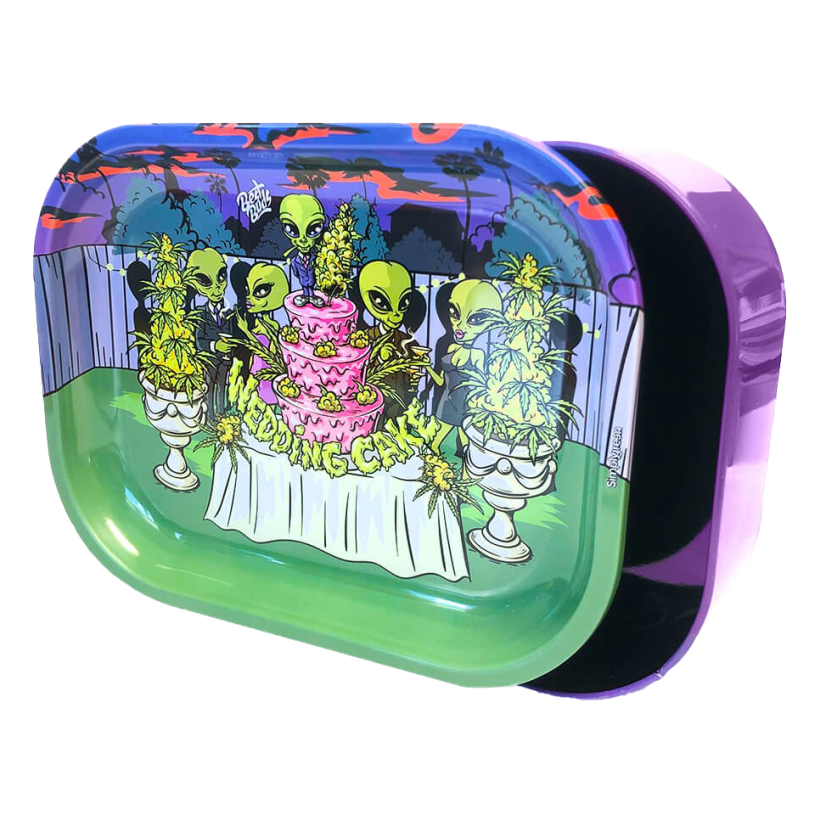 Rolling Tray with Storage, Wedding Cake