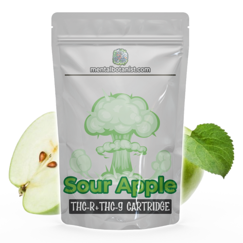 THC-R & THC-9 Cartridge Sour Apple, 1ml