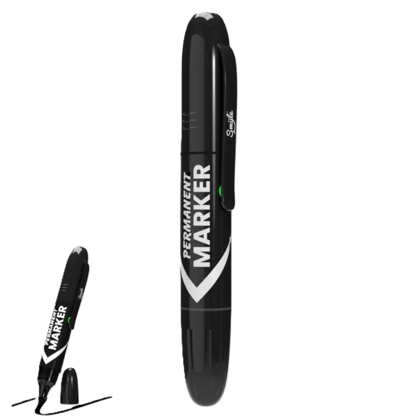 Permanent Marker Penjamin Cart Battery, Negru