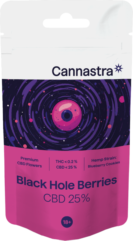 CBD Flowers Black Hole Berries, CBD 25 % - Összeg (g): 1