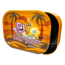 Rolling Tray with Storage, Sunset Sherbet
