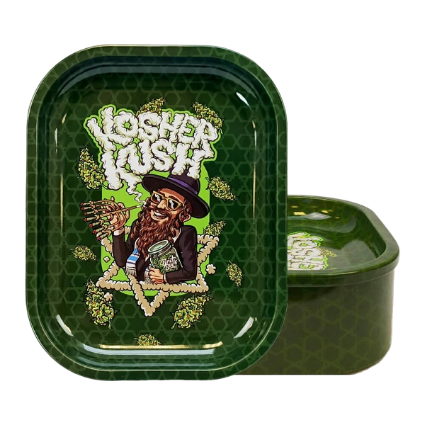 Rolling Tray with Storage, Kosher Kush