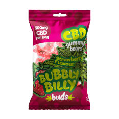 Strawberry CBD Gummy Bears, 10 gummies (300 mg)