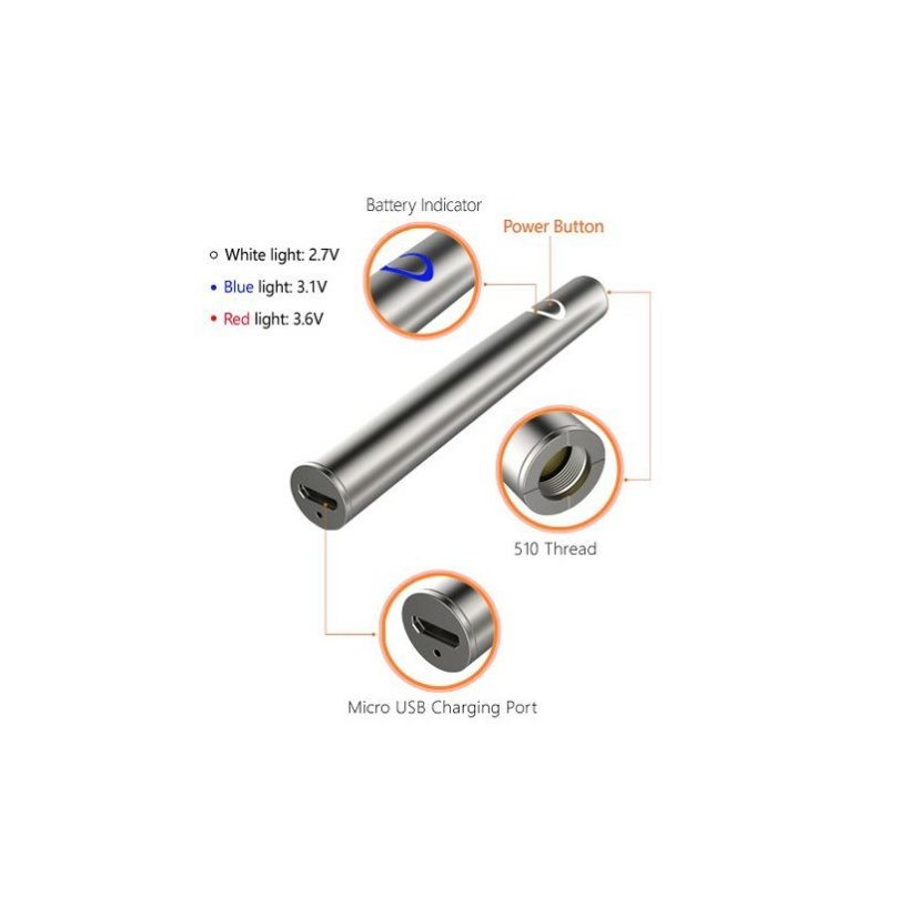 Battery for cartridge, Vape Pen 510