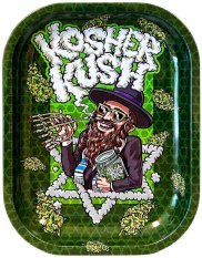 Kosher Kush Metal Rolling Tray Small, 14x18 cm