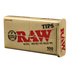 RAW Pre-rolled Tips Tin (100 pcs)
