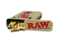 RAW Pre-rolled Tips Tin (100 pcs)